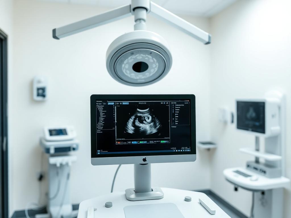 Ultrasound and sonography room